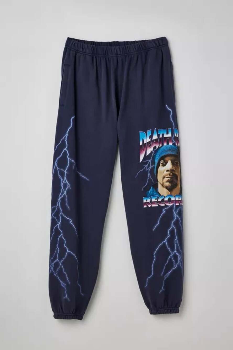 Urban Outfitters Death Row Records Snoop Dogg Lightning Print Sweatpants